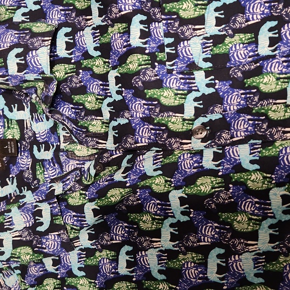 Marc Anthony Luxury Slim Fit Zebra Shirt - Picture 4 of 10